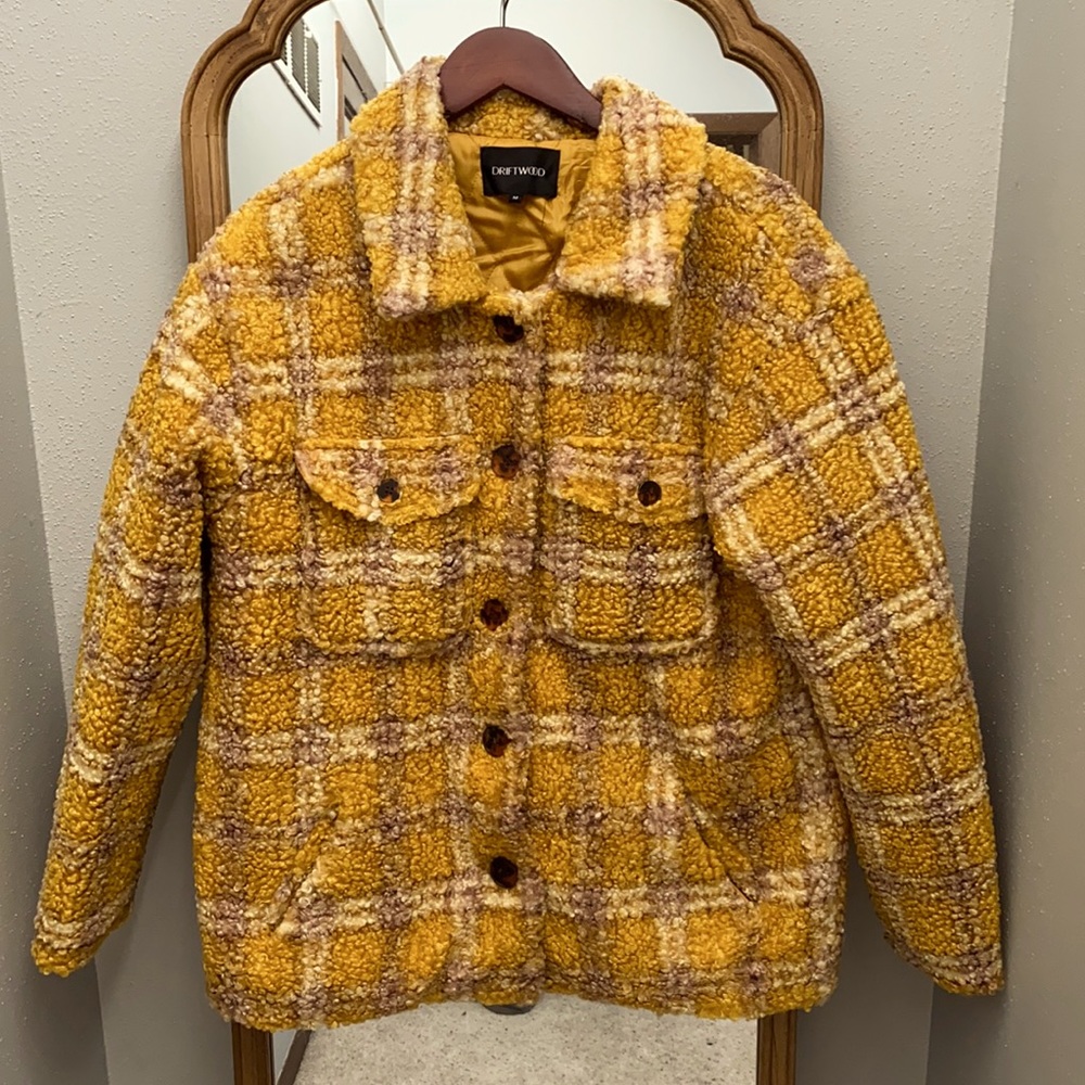 Anthropologie size M, plaid warm coat